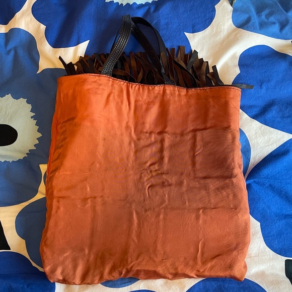 Tasseled leather patchwork purse for your eclectic outings - Picture 5 of 7